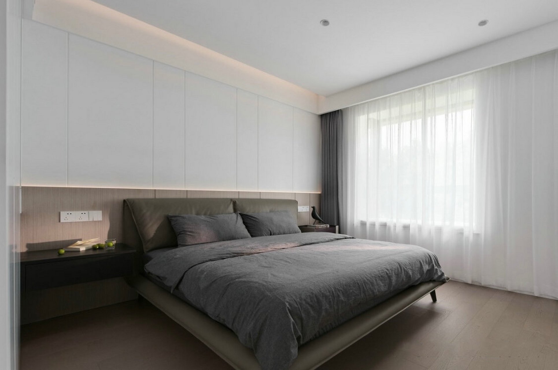 背景墙|石膏板拉槽工艺 石膏板留缝,低预算也能拥有护墙板的高级感 可