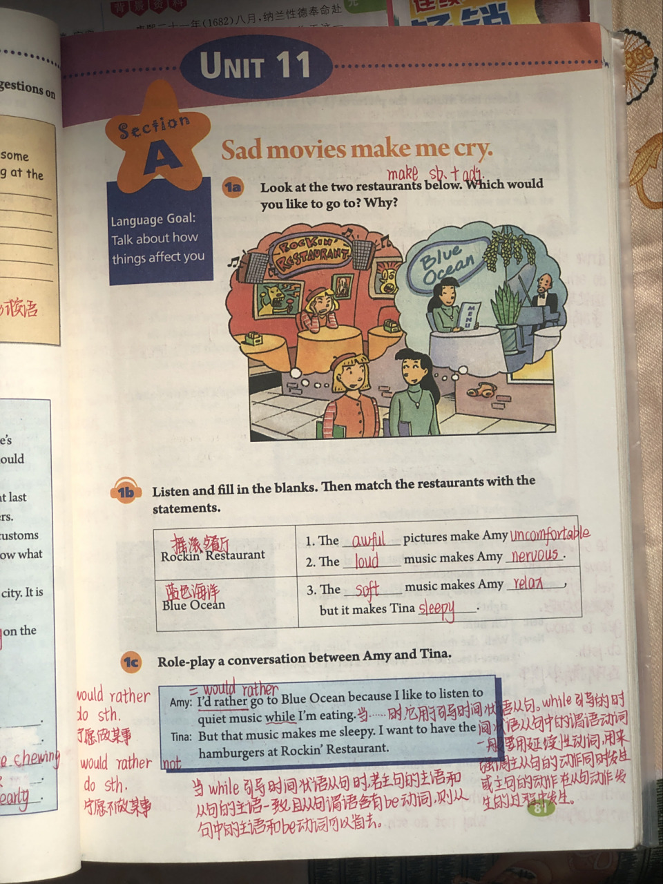 人教版九年级下册英语笔记unit11