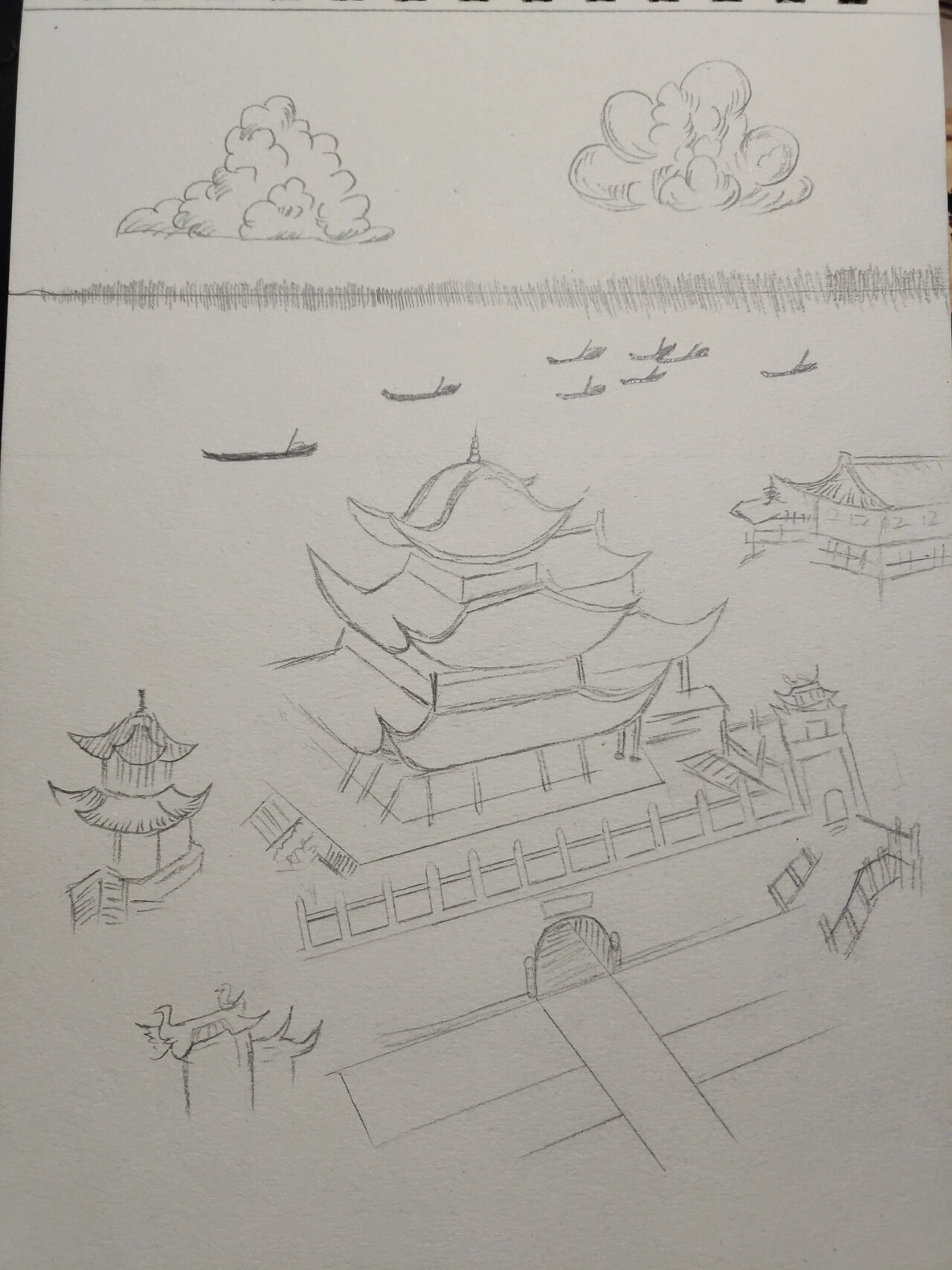 建筑手绘Ⅰ岳阳楼