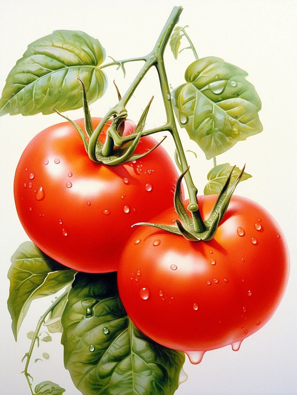 绘画素材集 // 高颜值的西红柿97