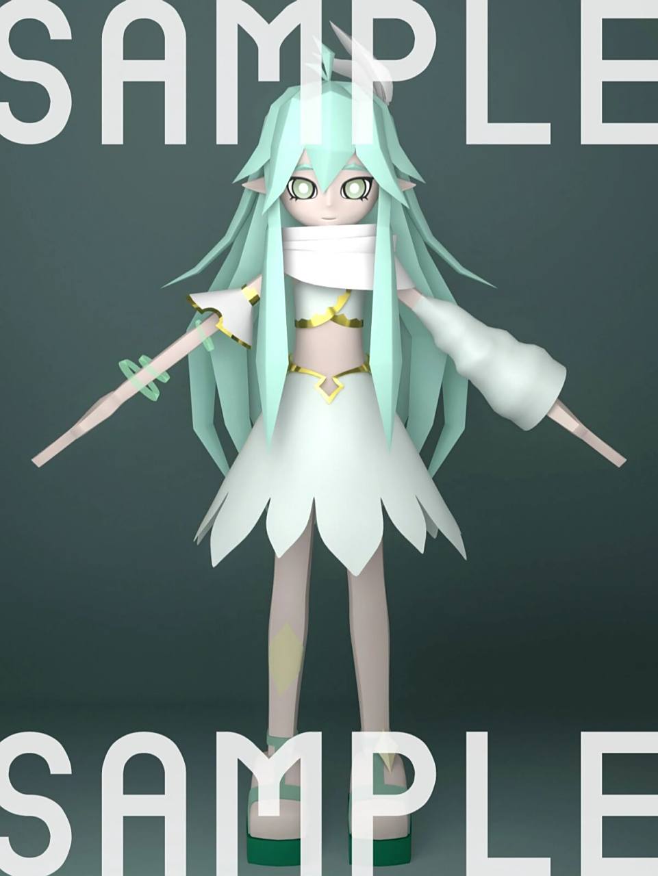 【稿件展示】仿凹凸世界画风人物模型 11.