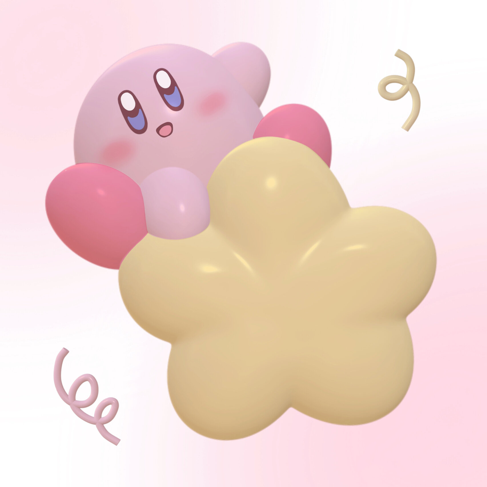 星之卡比可爱3d头像合集