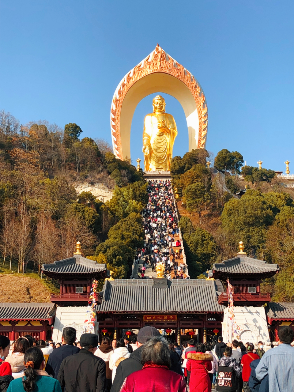 阿弥陀佛 2023年大家伙一切顺心如意 健康平安 东林大佛 江西九江