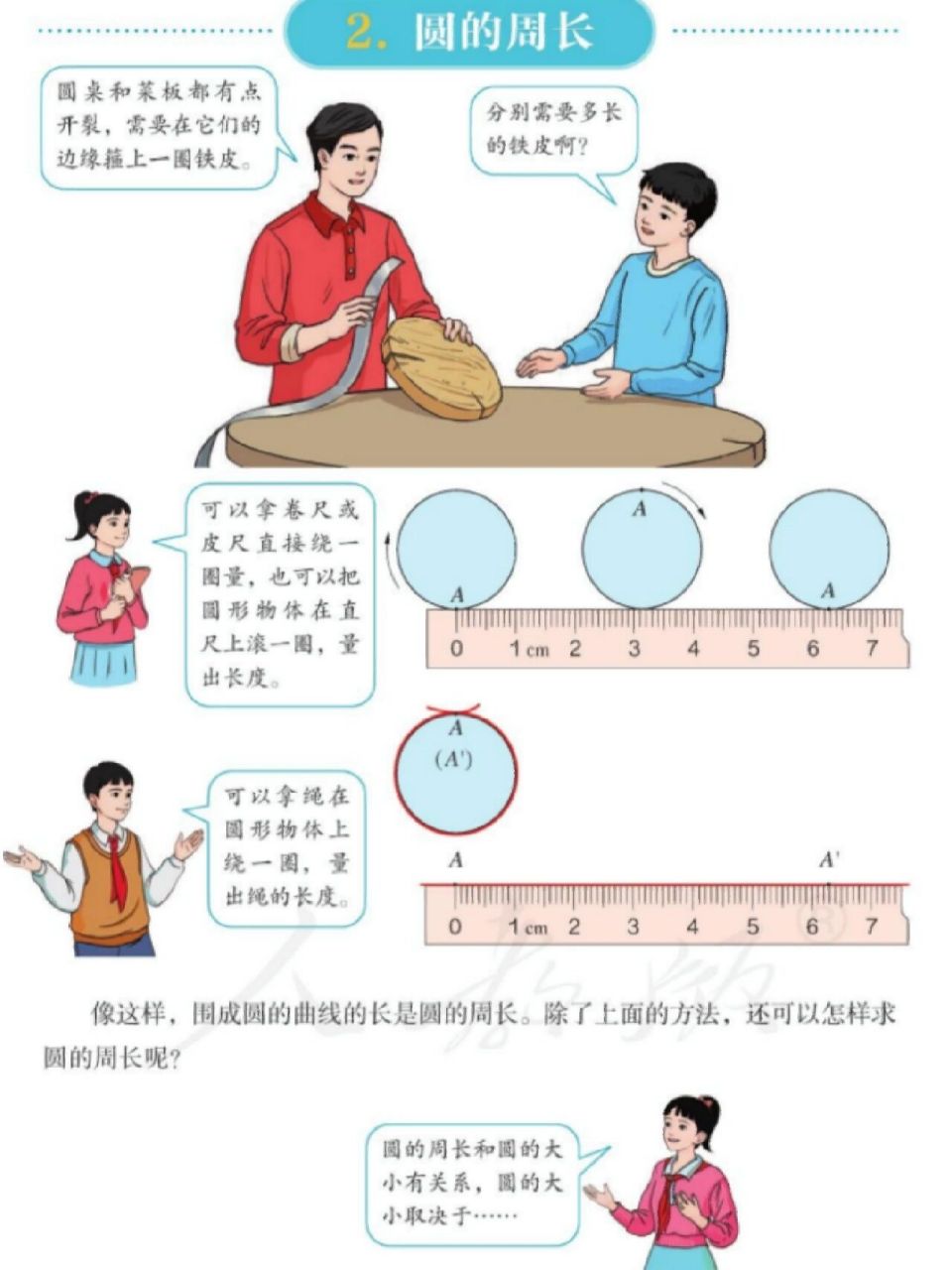 人教版六上⑤⑵《圆的周长》