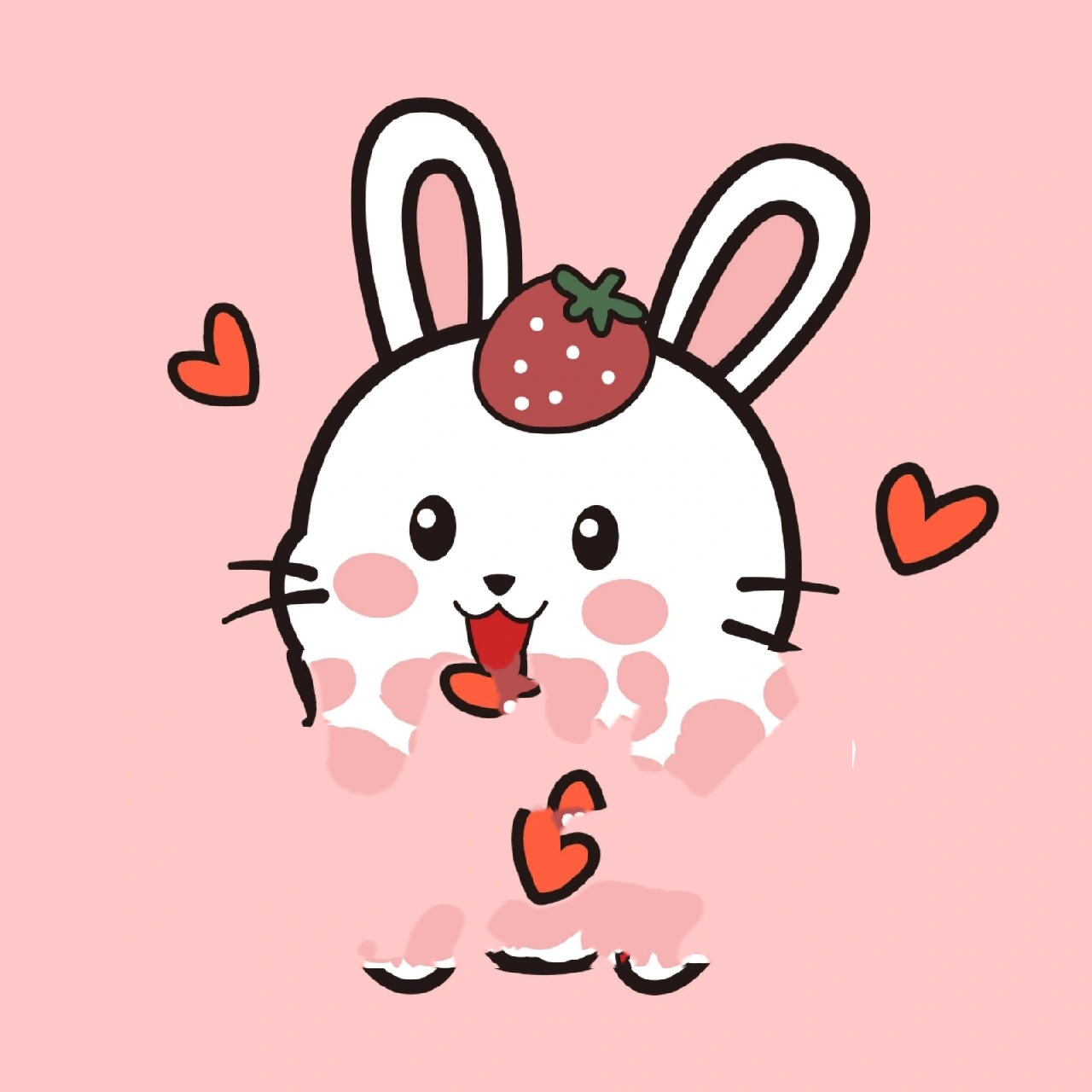 小白兔头像分享 生肖兔子 卡通兔子 苗小仙原创设计 已有版权 商用