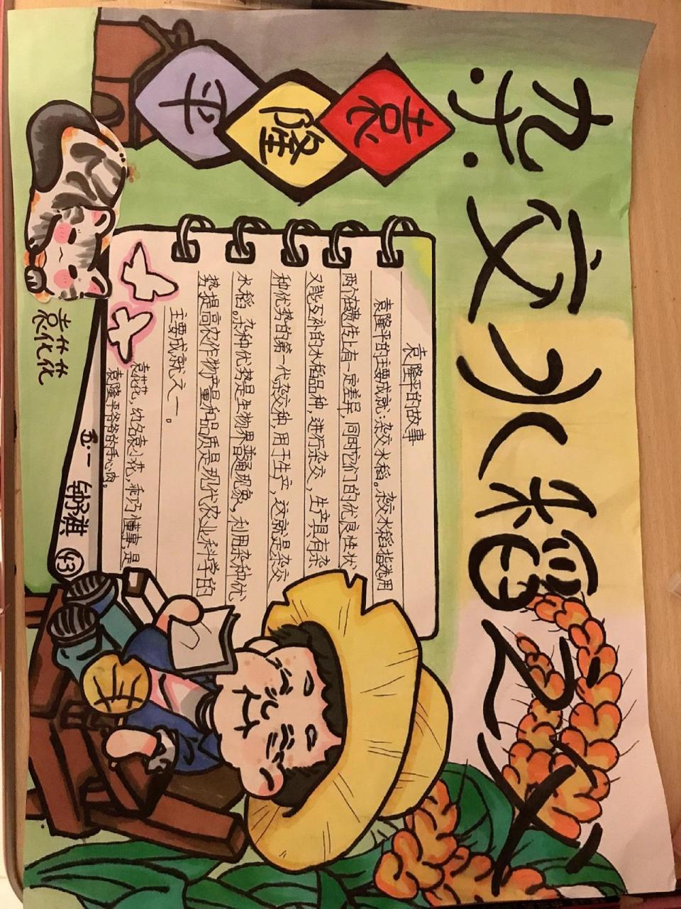 袁隆平手抄报! 袁隆平手抄报!