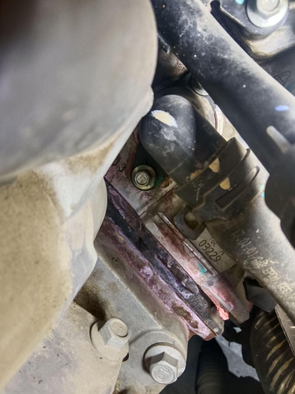 发动机漏防冻液,一个小密封圈老化引起的,换个新圈,解决问题,客户能来