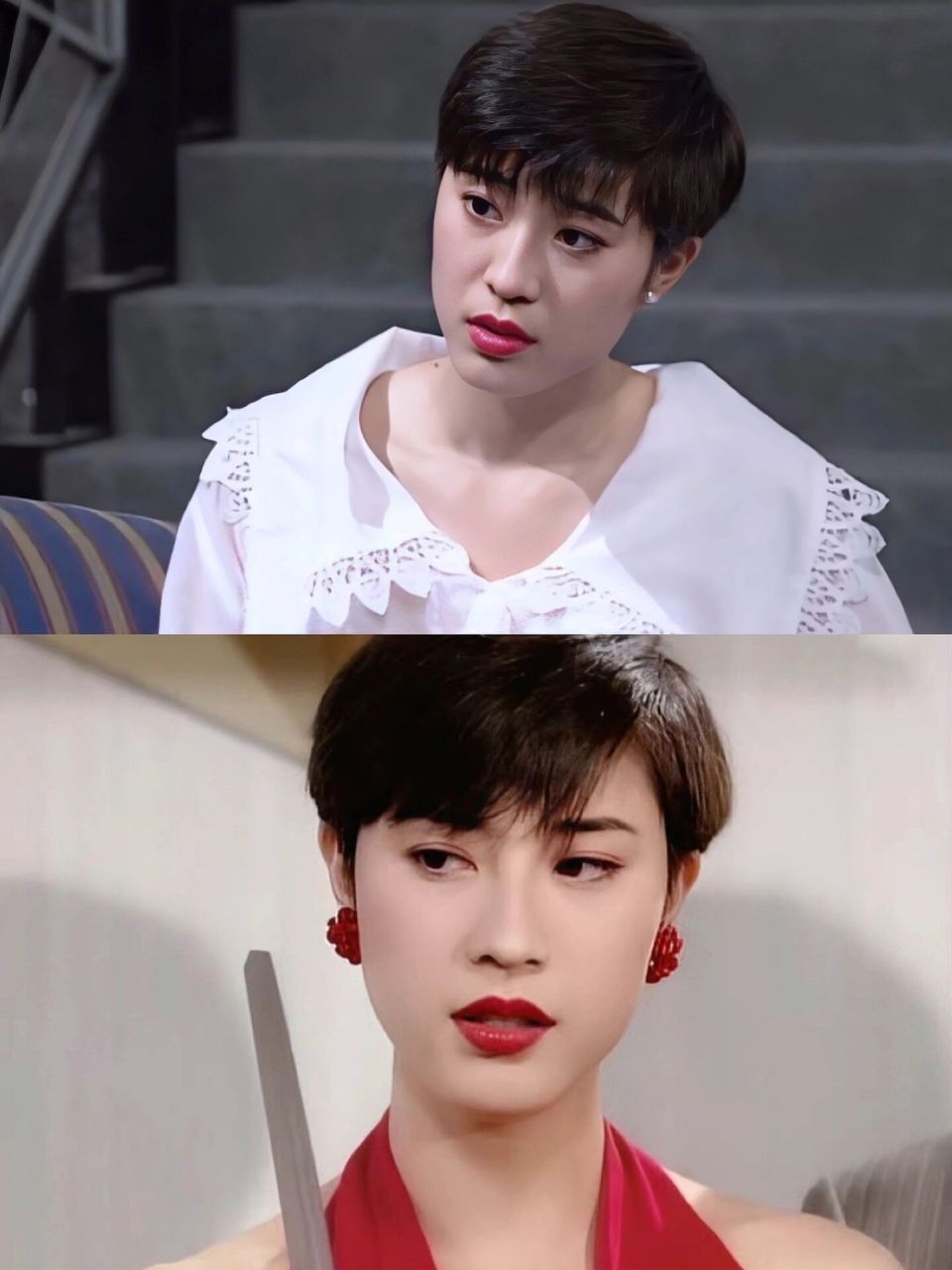 姐出圈开启"短发先河",tvb剧中的短发造型深入身心,特别是1992年在