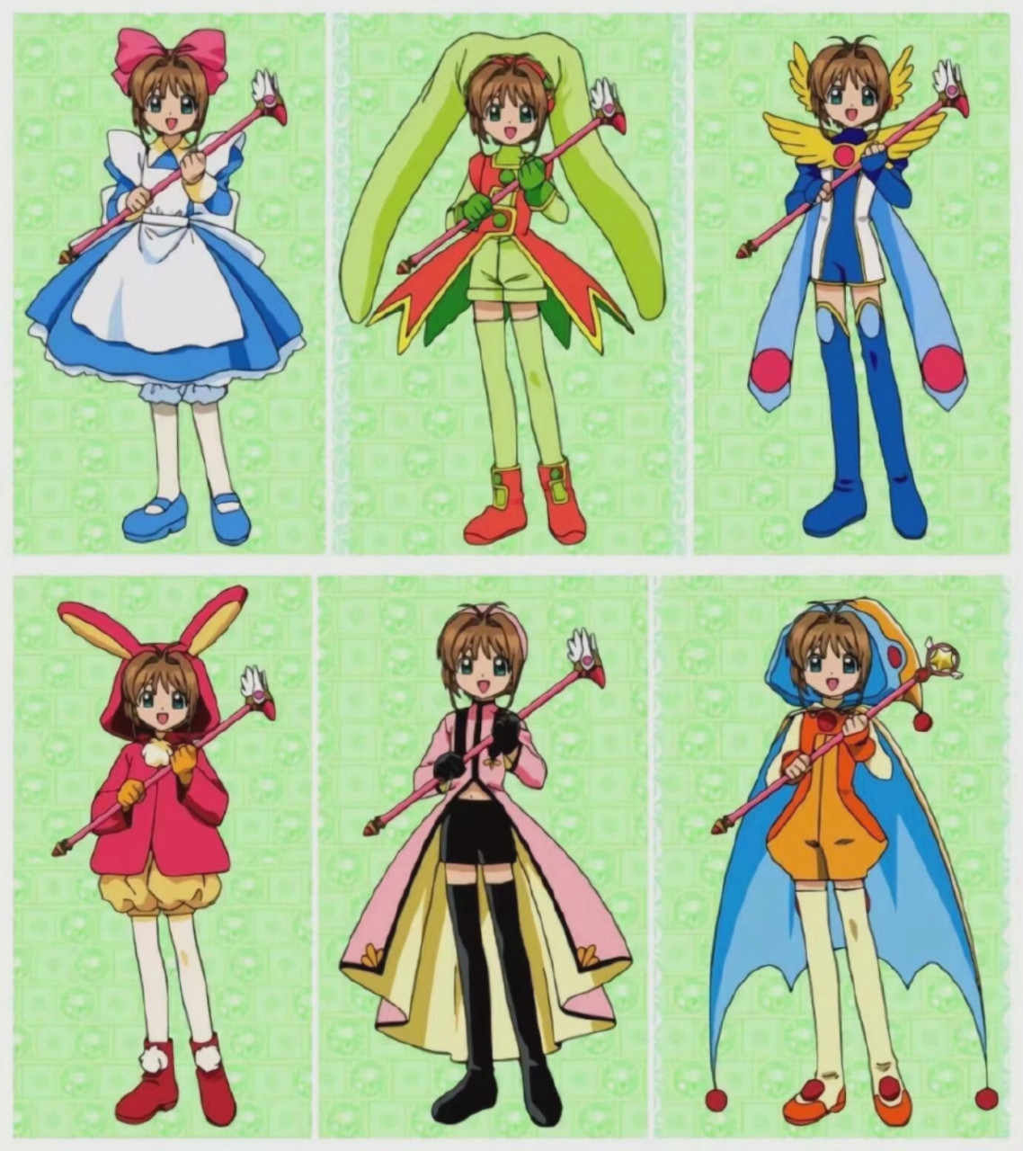 魔卡少女樱 服装合集 每一套都好漂亮