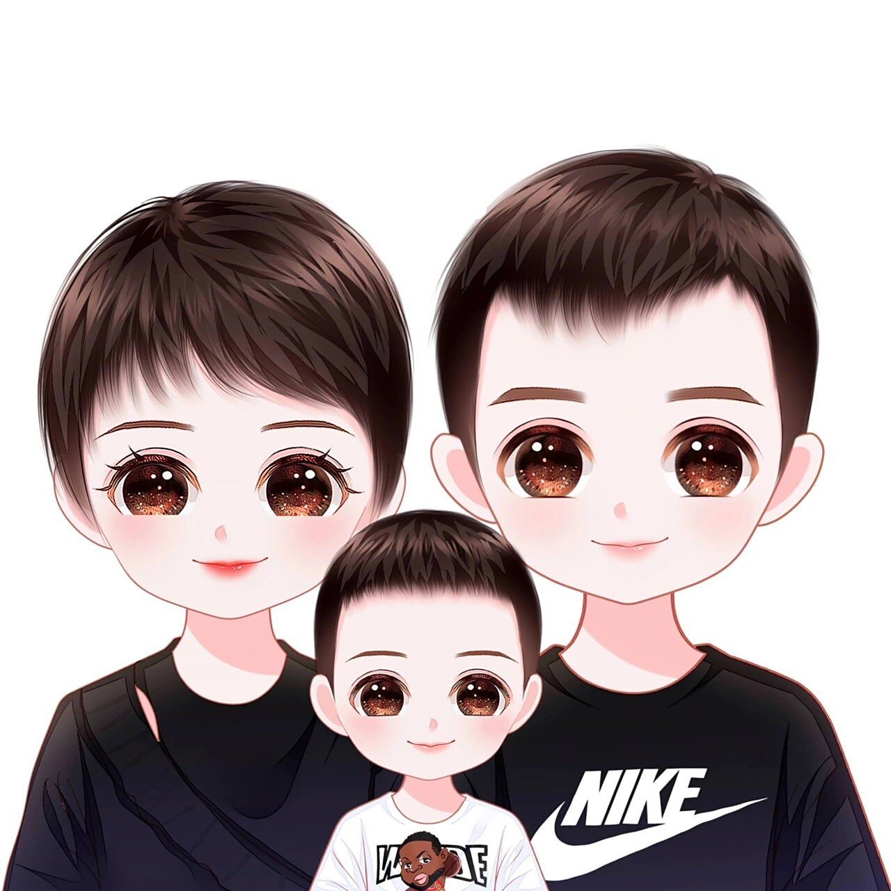 三口之家卡通头像78