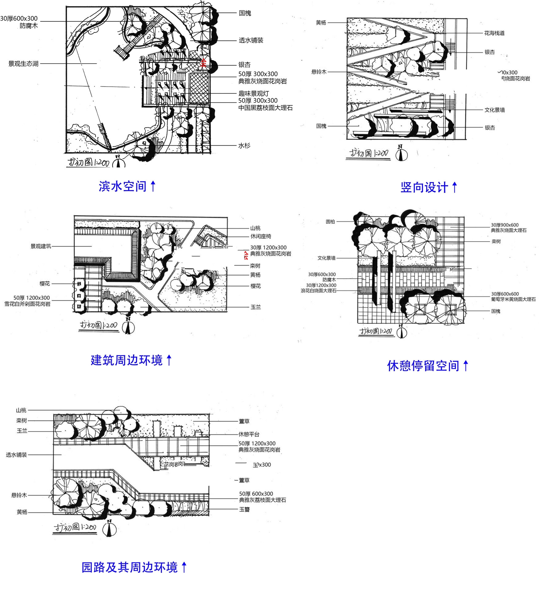 快题中不同类型扩初图表达!