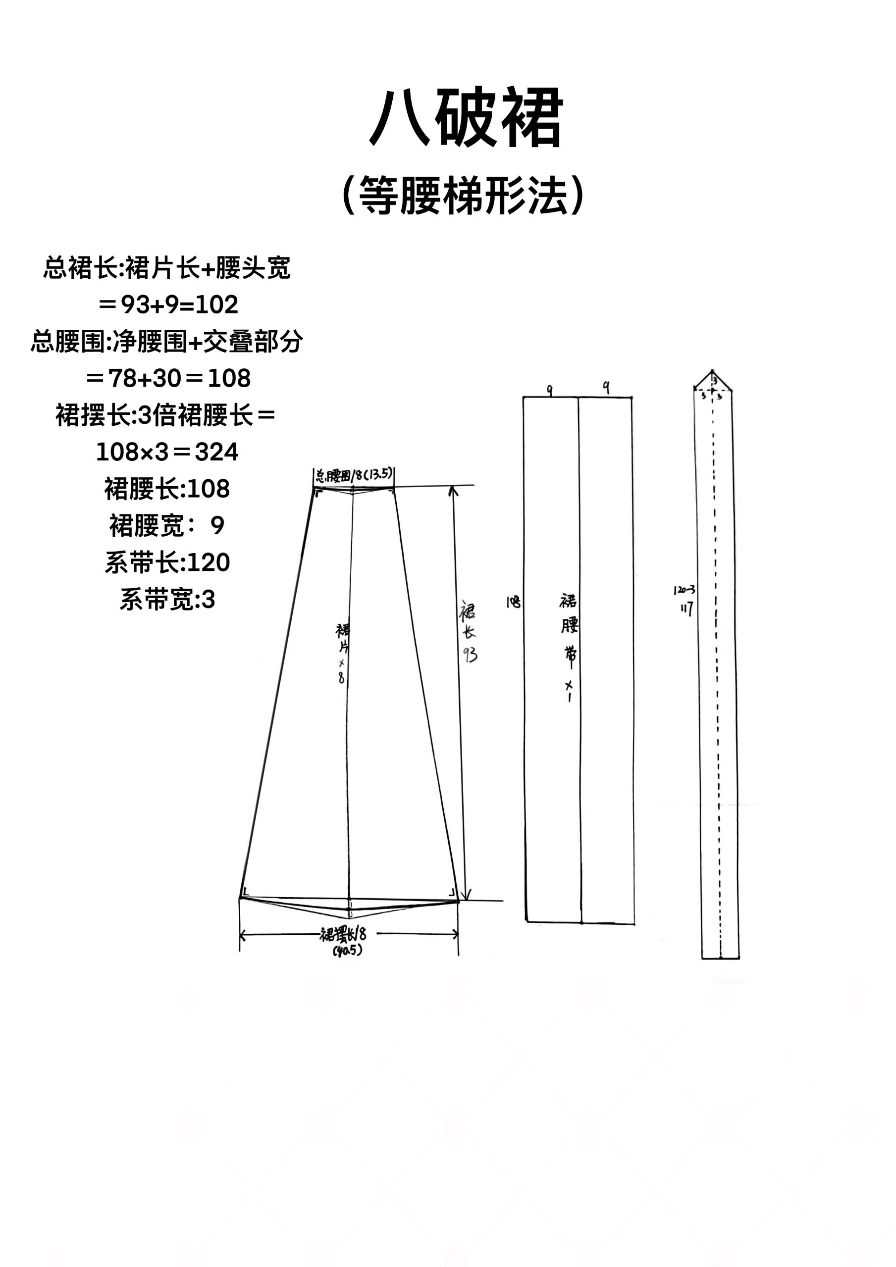 交窬(yú)裙又被称为交输裙,是汉服中比较少见的一种形制,流行于魏晋