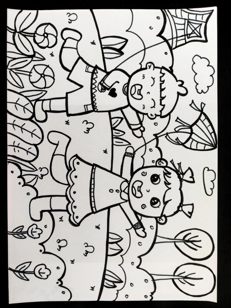 我的好朋友简笔画 我和好朋友简笔画