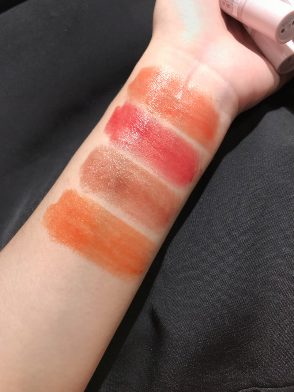 canmake 20夏季唇膏4只来咯 [打call][打call][打call]热乎乎的试色!