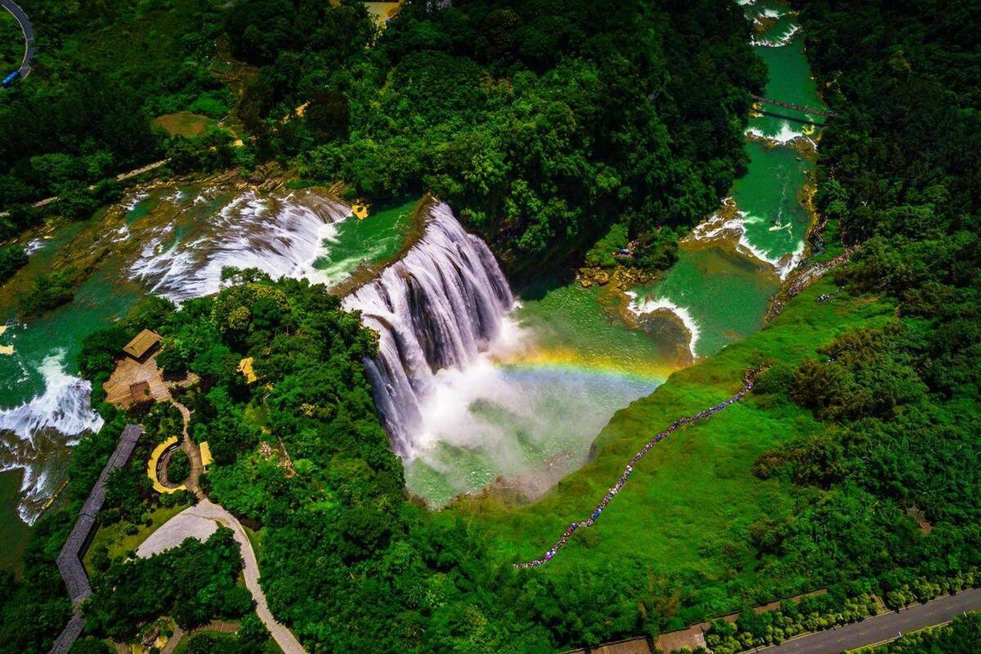 贵州黄果树瀑布,电视剧《西游记》的取景地 黄果树瀑布, 位于贵州安顺