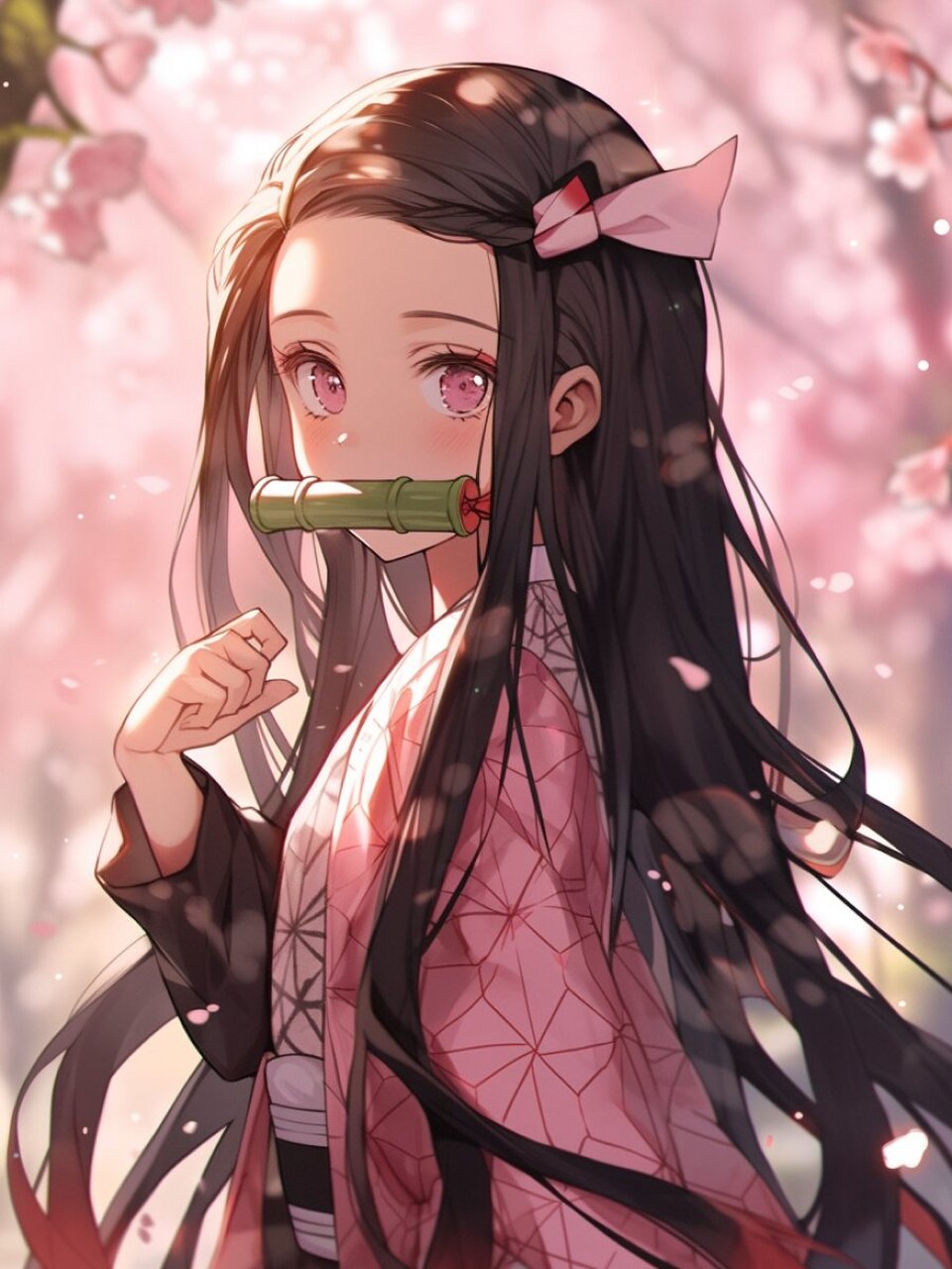 【鬼灭之刃】灶门祢豆子丨精美壁纸(下) 人类姿态 祢豆子变为鬼之前的