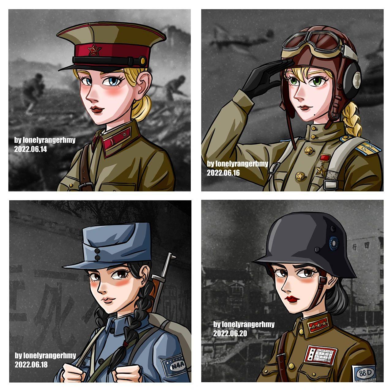 军事风格头像创作第二弹(二战篇)