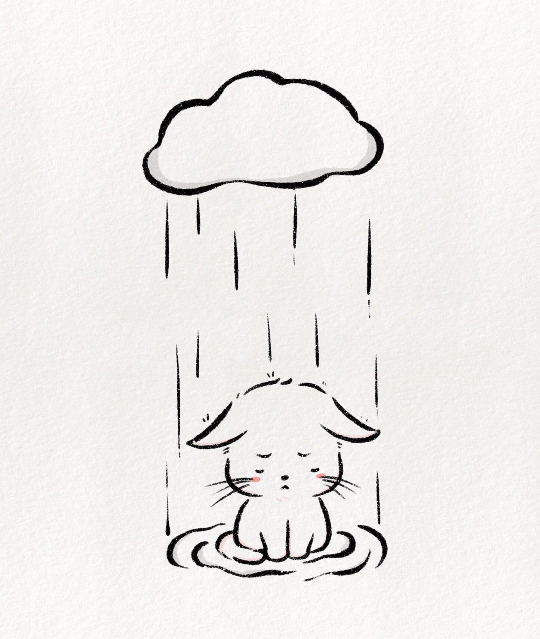 简笔画教程:悲伤大于快乐 任何关系都要停止