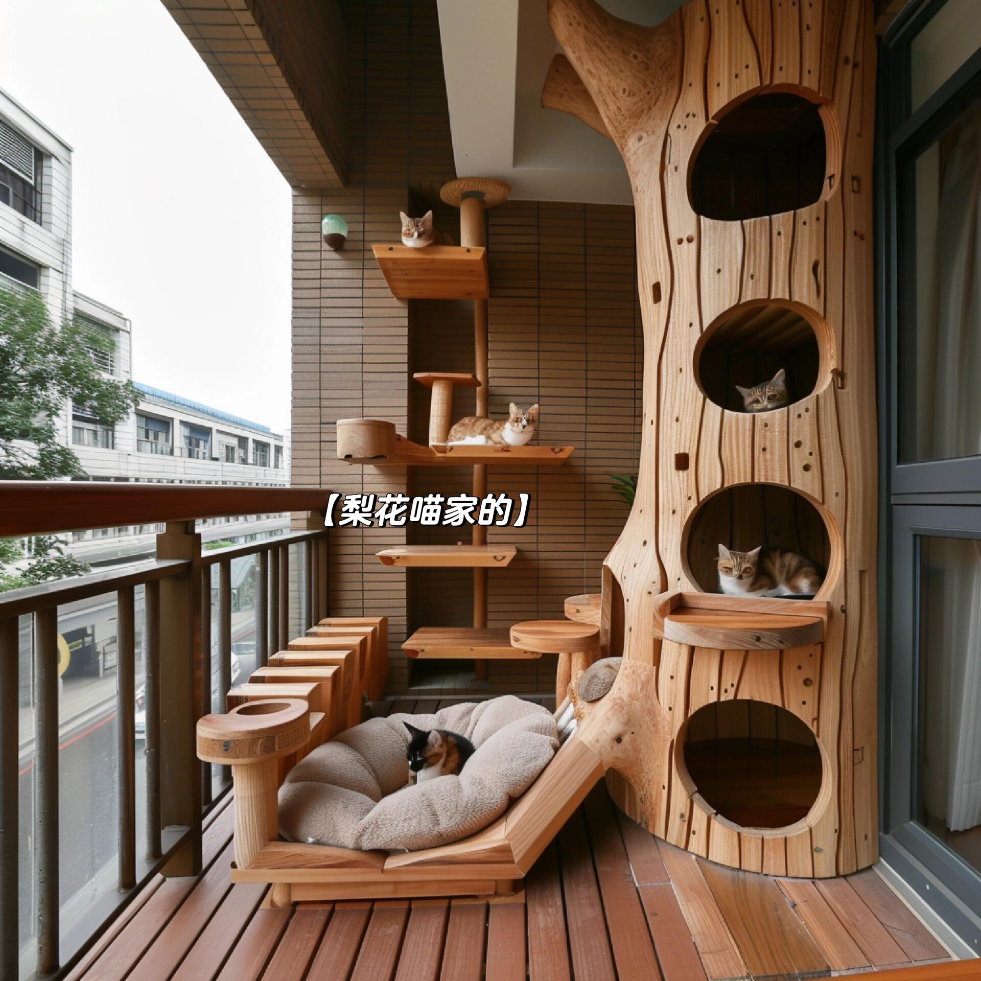 阳台猫窝,与猫咪共享阳光时光94