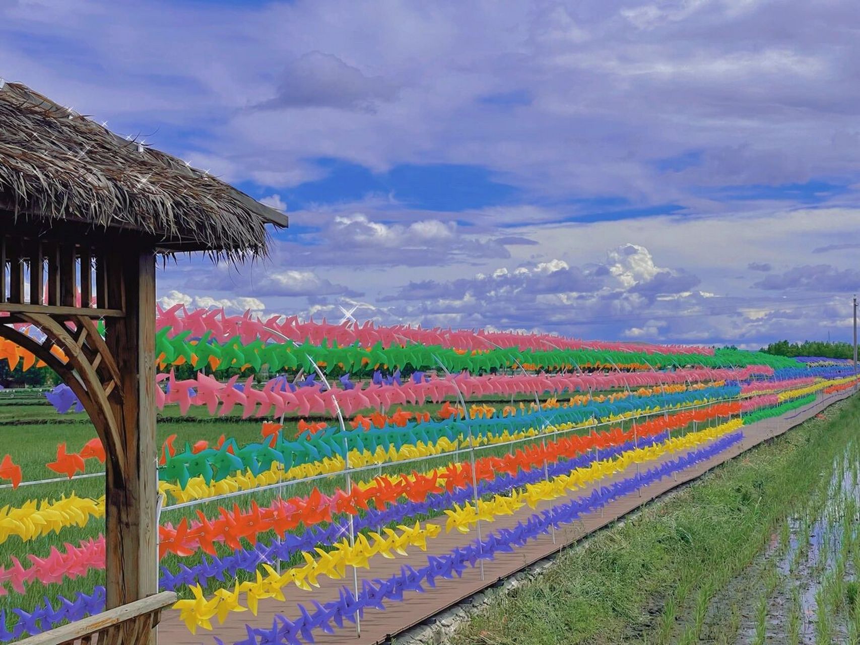 绝美拍照地|内蒙兴安盟 巴彦敖包附近的风车走廊,只能说是绝美 拍照太