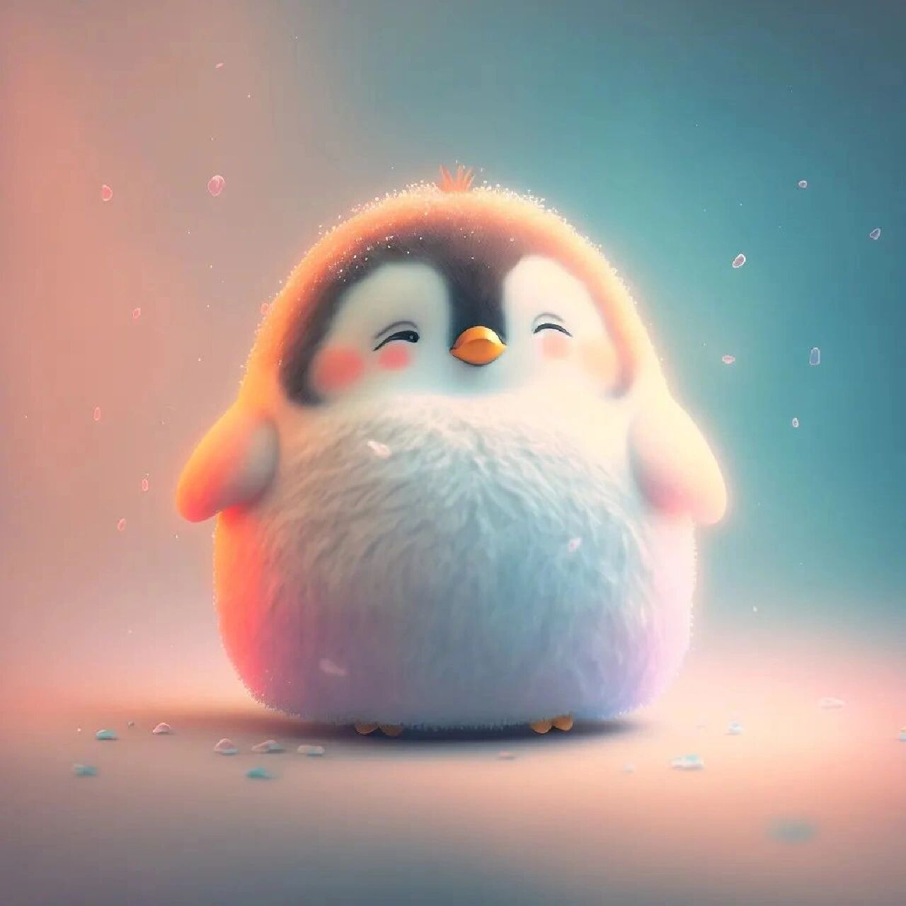 萌萌的qq企鹅来了