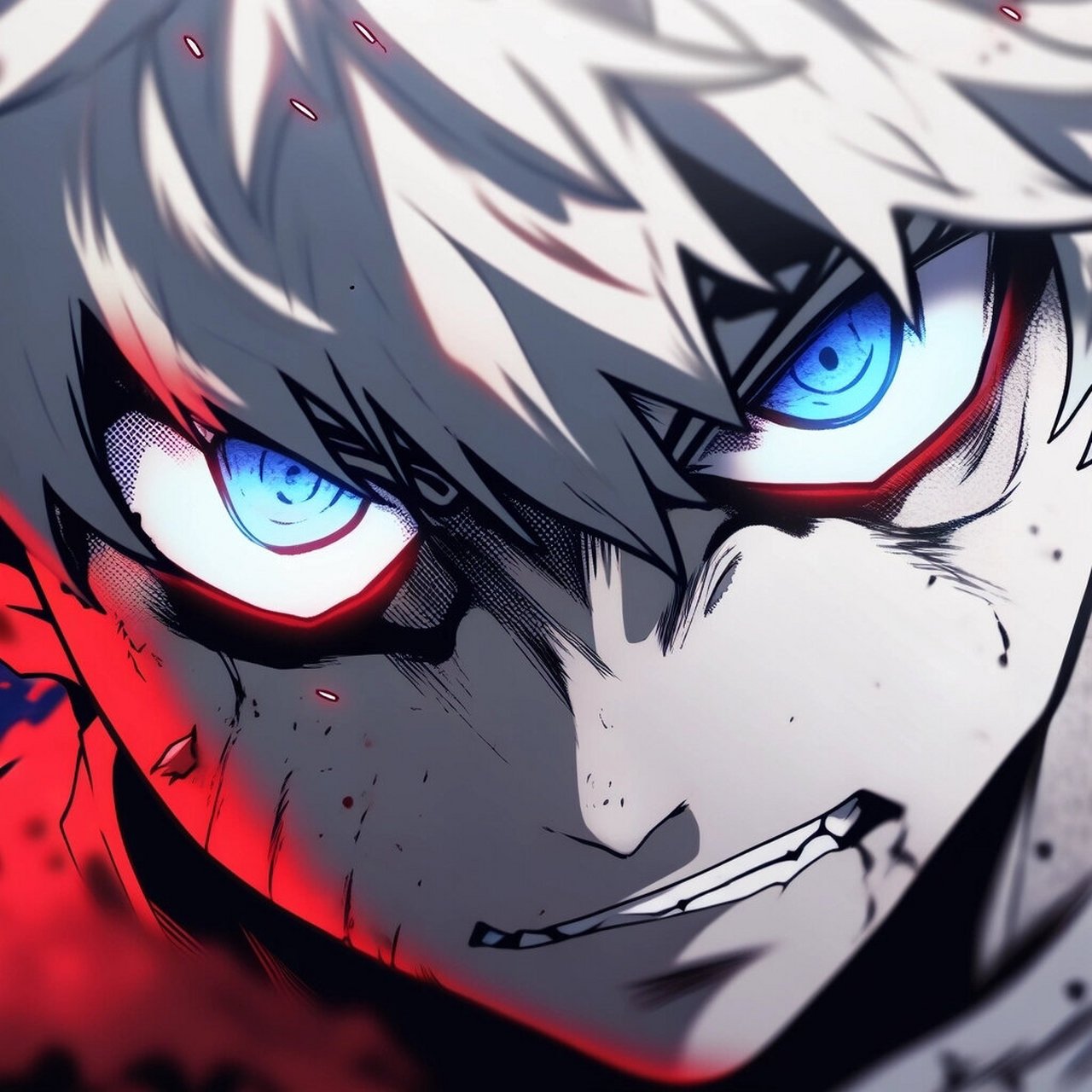 很酷  继续尝试nijijourney不同风格,这次带来热血的二次元男生头像