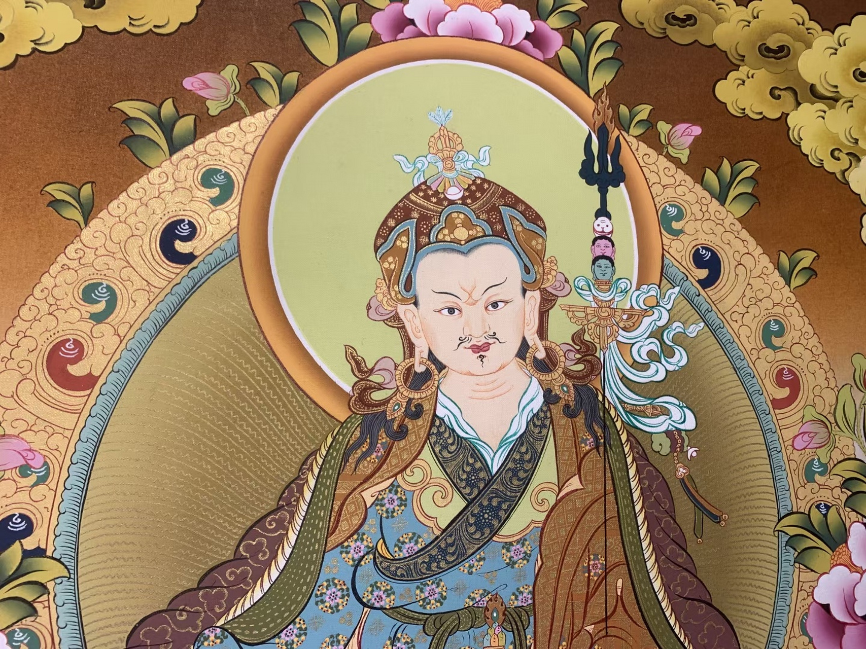 [鲜花]尼泊尔彩唐莲花生大师  画芯尺寸:70×50cm [蜡烛]一个人最好的