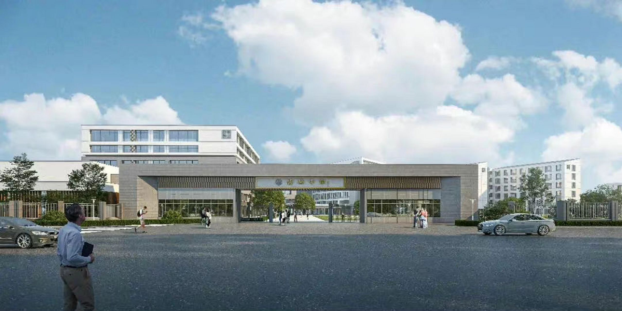 近日,由区公建中心承建的柴桥中学扩建工程已完成施工许可证的办理