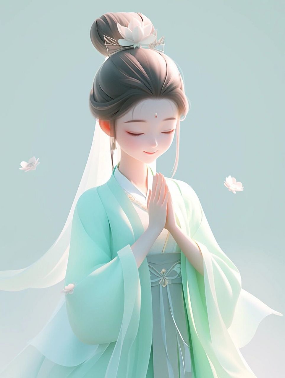 古风壁纸||青衣·佛系女生头像97