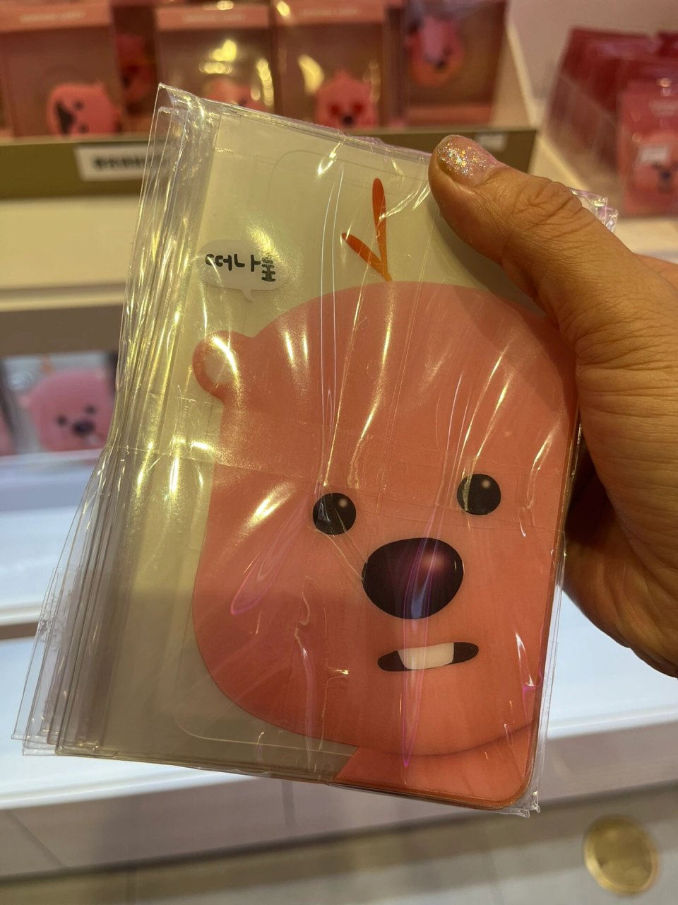 韩国本土特产的loopy小海狸露比 超级网红了 前几个月还没有太大感觉