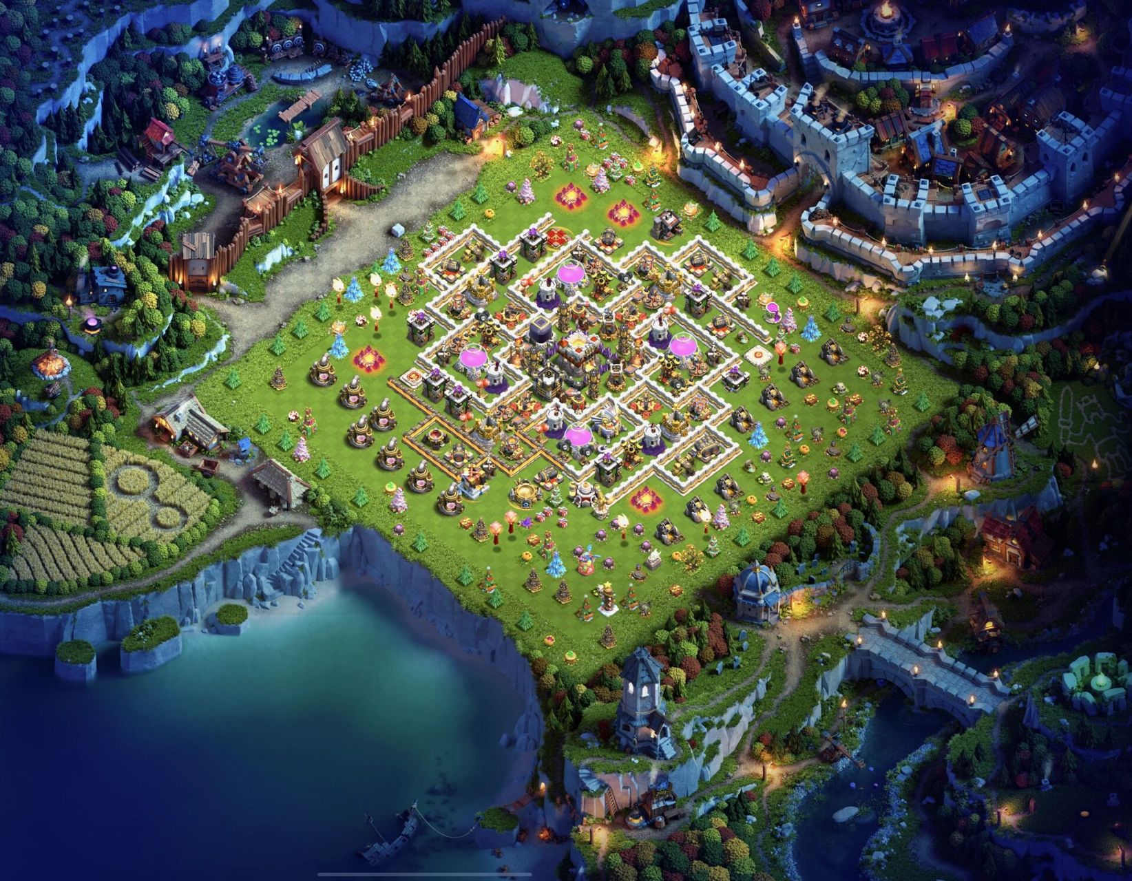 【部落冲突】真·黑暗时代全景图 今天黑暗时代场景出来了,就尝试一下