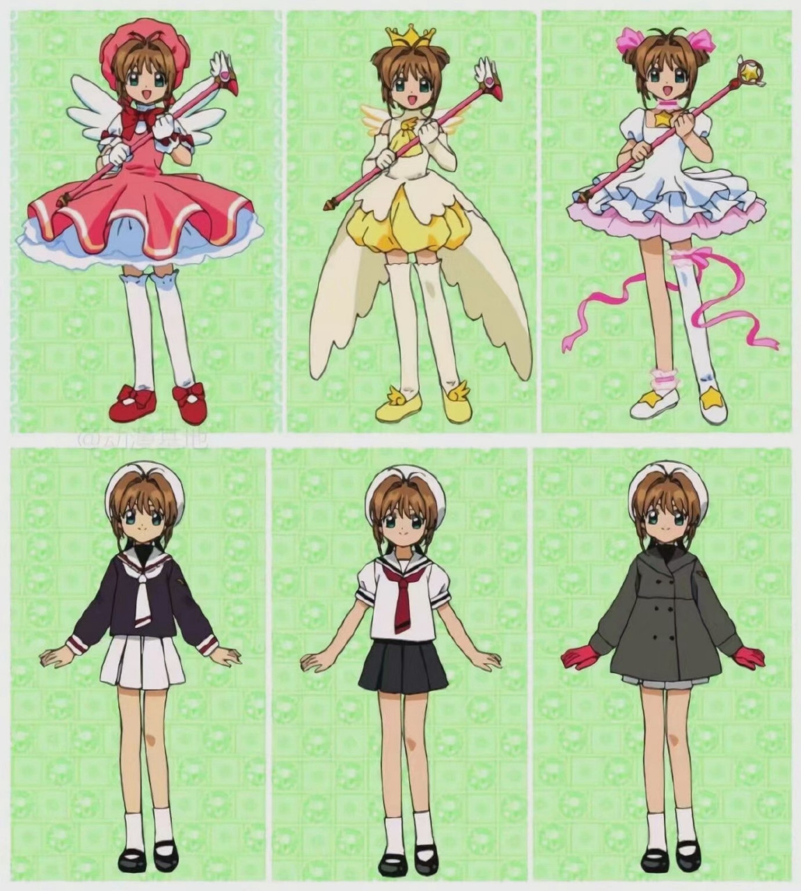 魔卡少女樱 服装合集 每一套都好漂亮