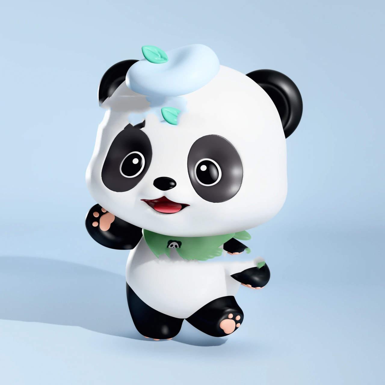 原创ip形象设计|熊猫宝宝-嘟嘟 嗨喽!大家好!