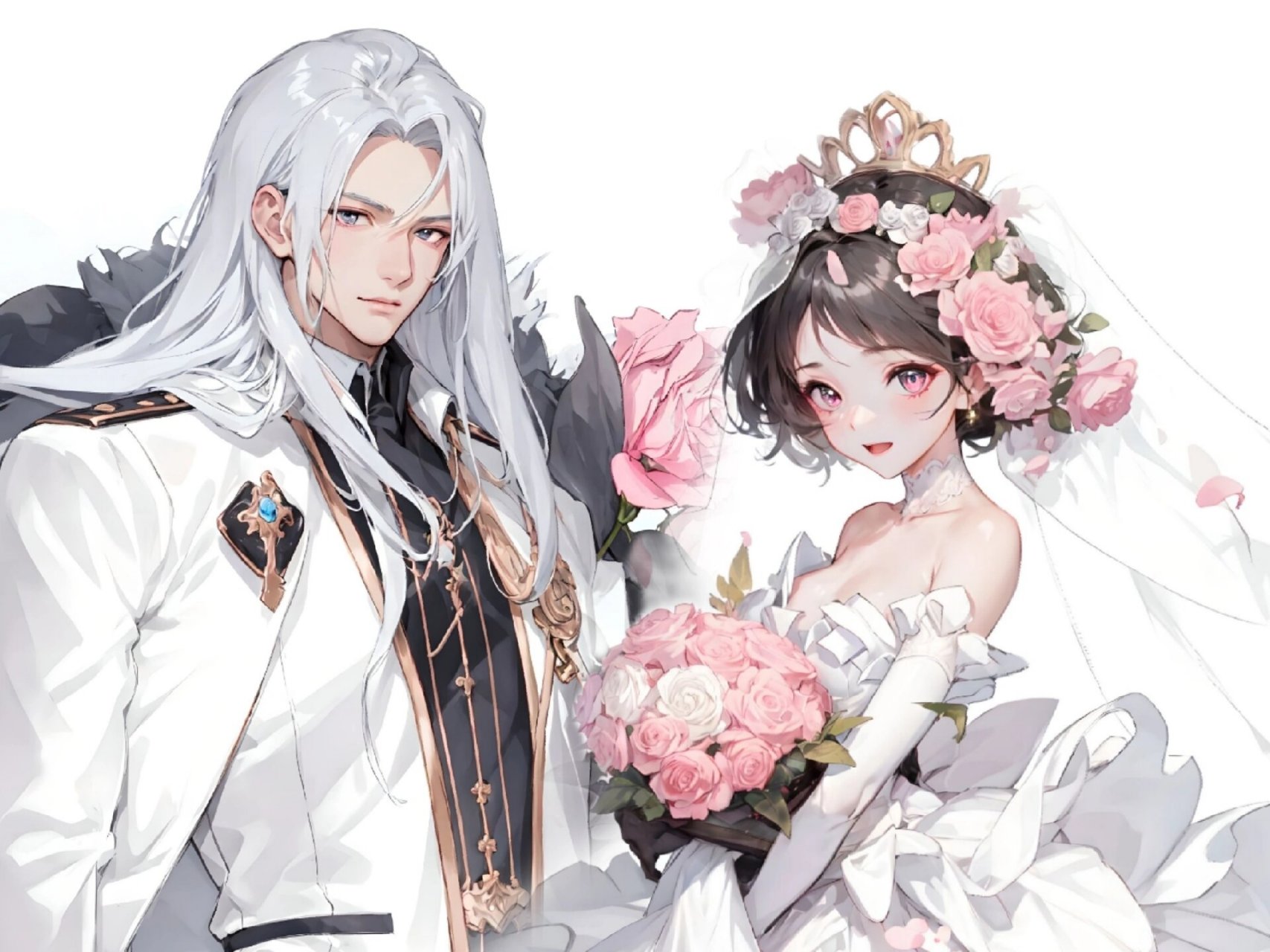 『情侣头像』花嫁系列来啦93 昨天评论区大家要的情头来咯～ 99