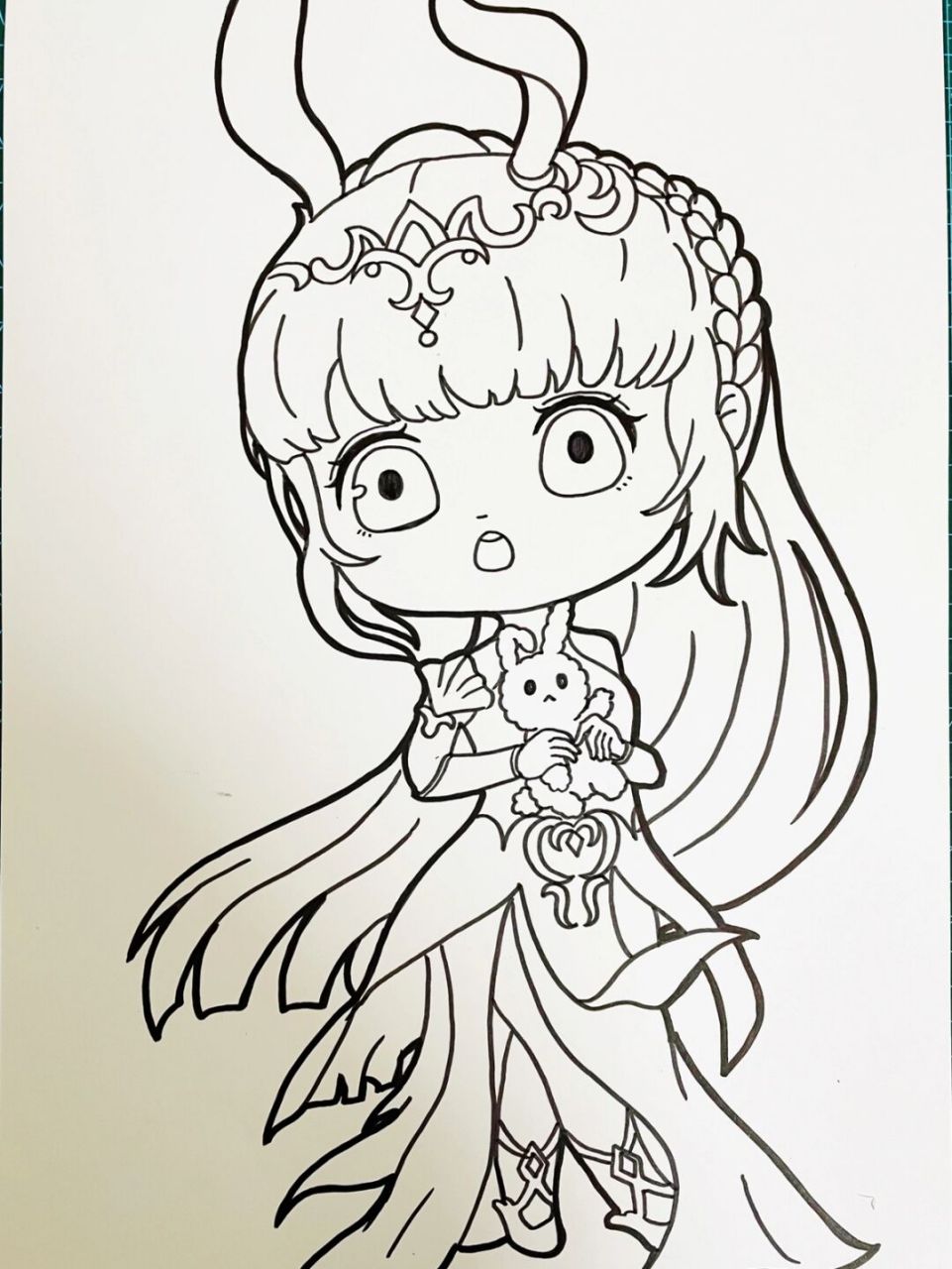 先来个线稿[期待] 	 斗罗大陆小舞,柔骨兔 #寻找小红书绘画大神