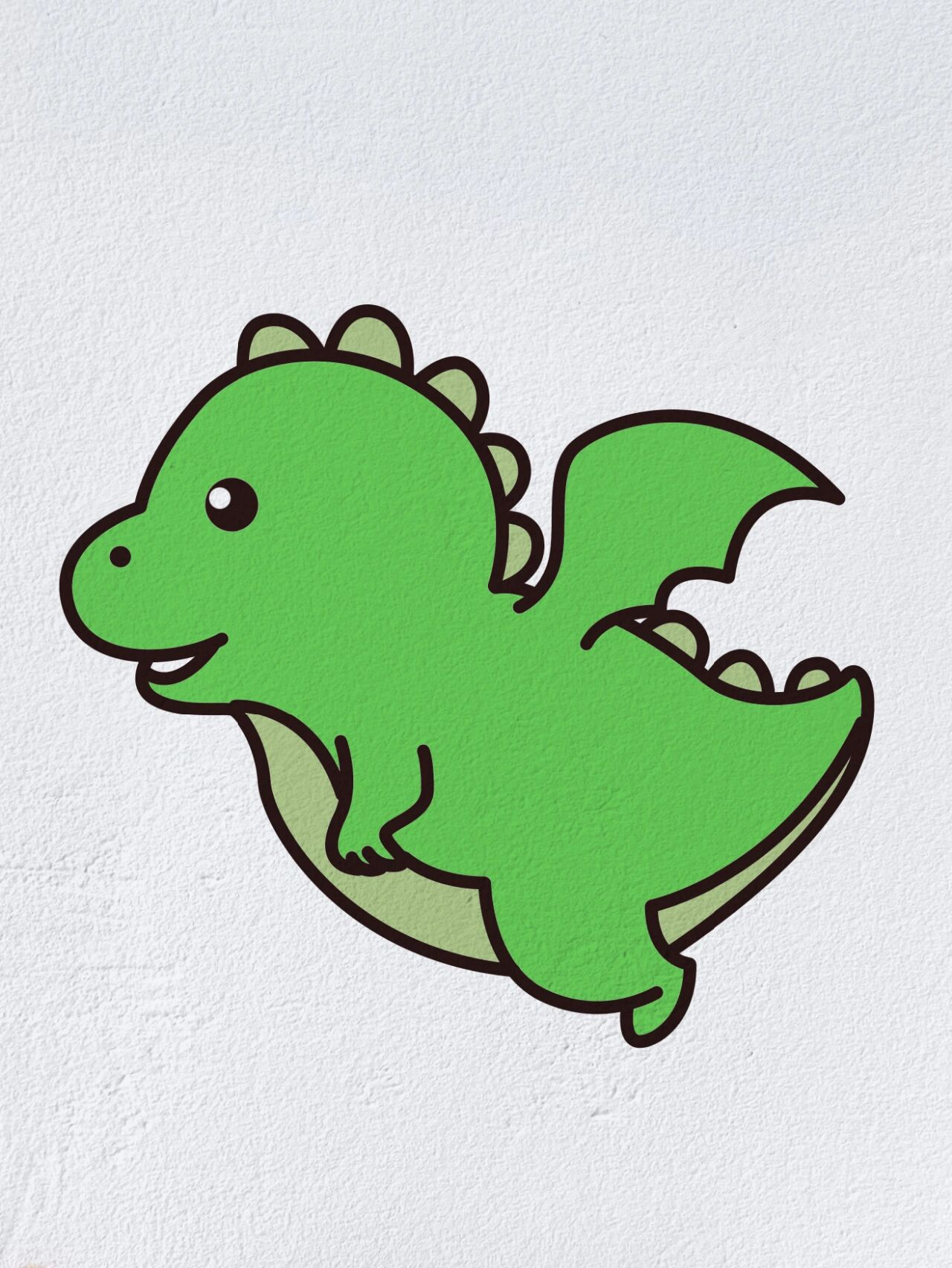 动物简笔画之可爱的小飞龙