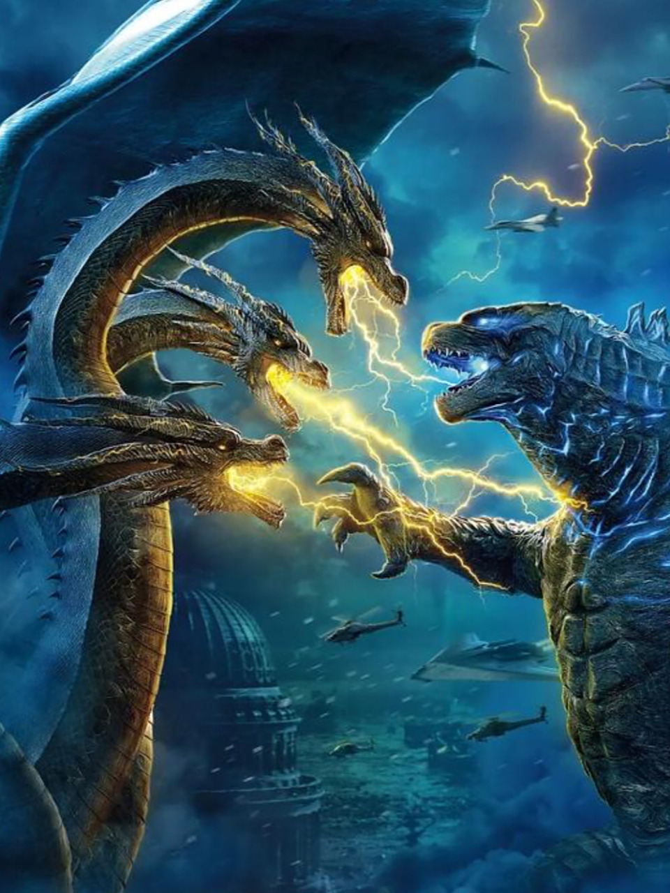 哥斯拉大战王者基多拉高清帅气图片 哥斯拉大战王者基多拉高清帅气