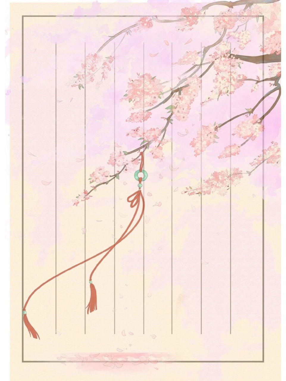 古风‖唯美古风信纸底图背景素材模板❗ 信纸承载着写信人满满的