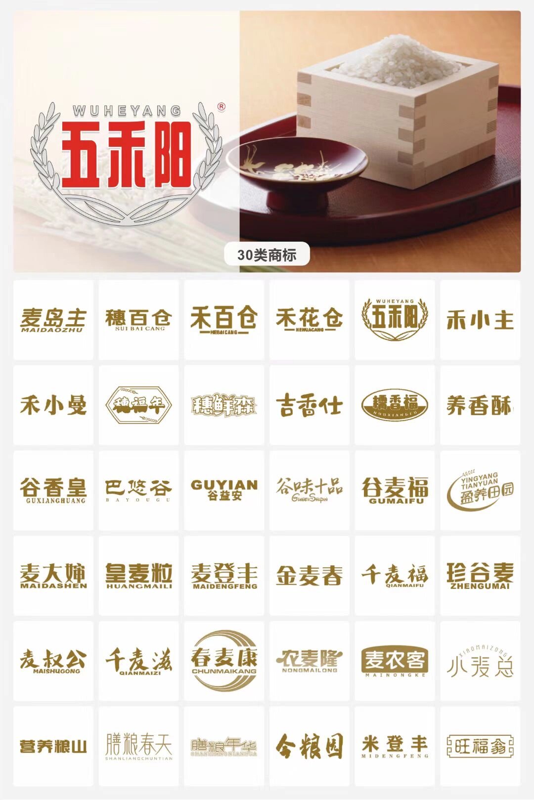 三十类商标明细最新