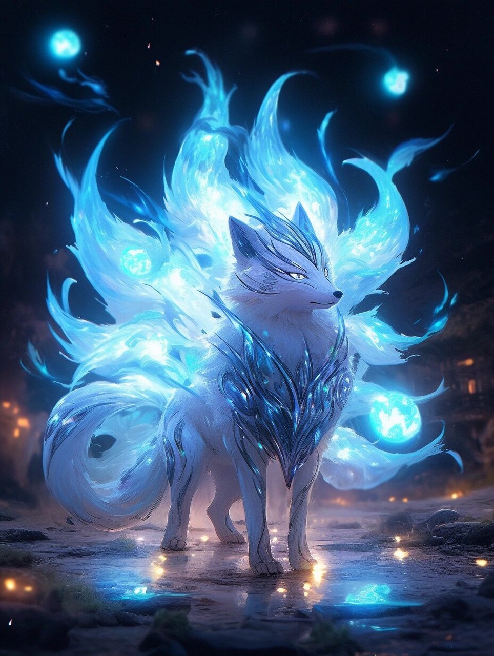 94九尾灵狐在发光78 好看头像壁纸92