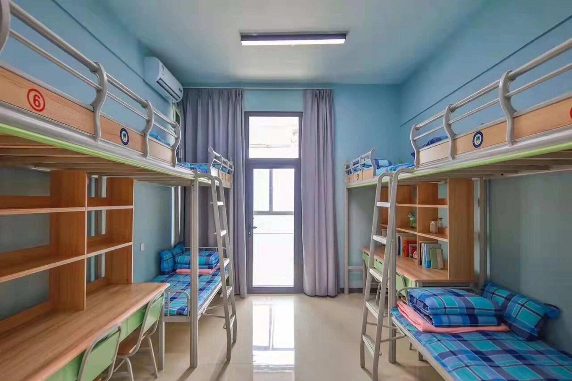 林州建筑欢职业欢迎大家93 最美校园环境,寝室六人间