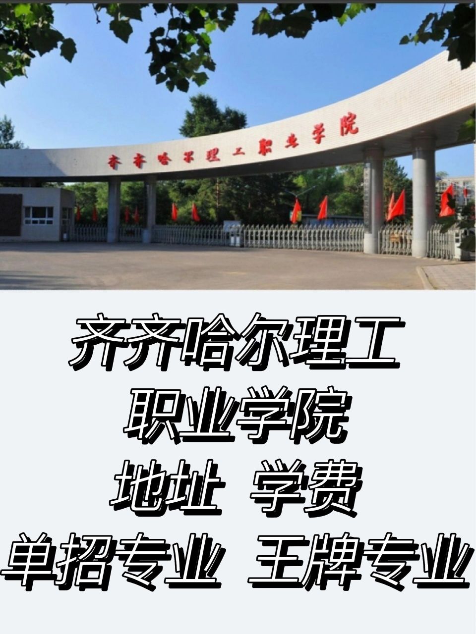 齐齐哈尔理工职业学院 单招专业及王牌专业