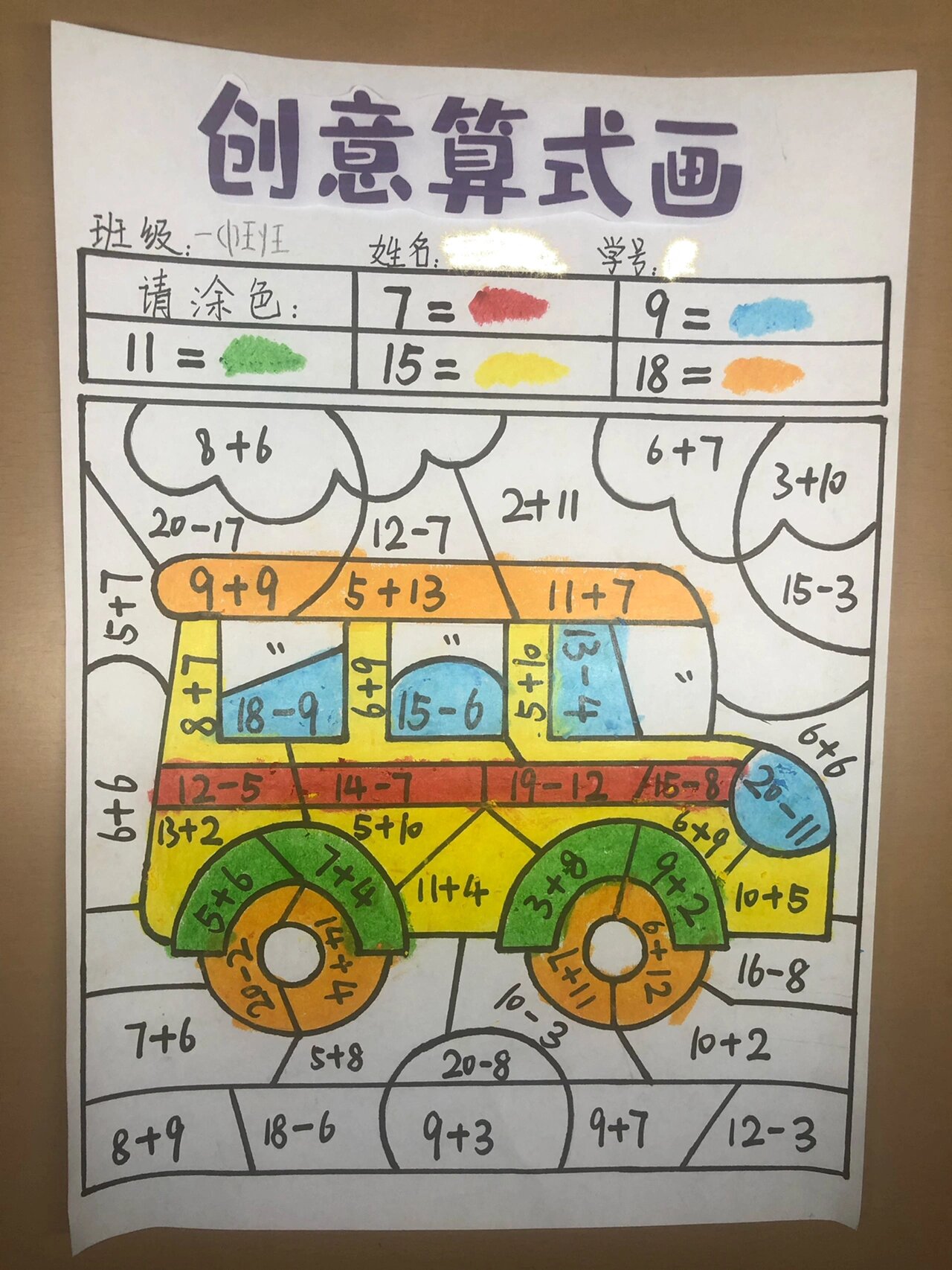 用画图的方式表示算式