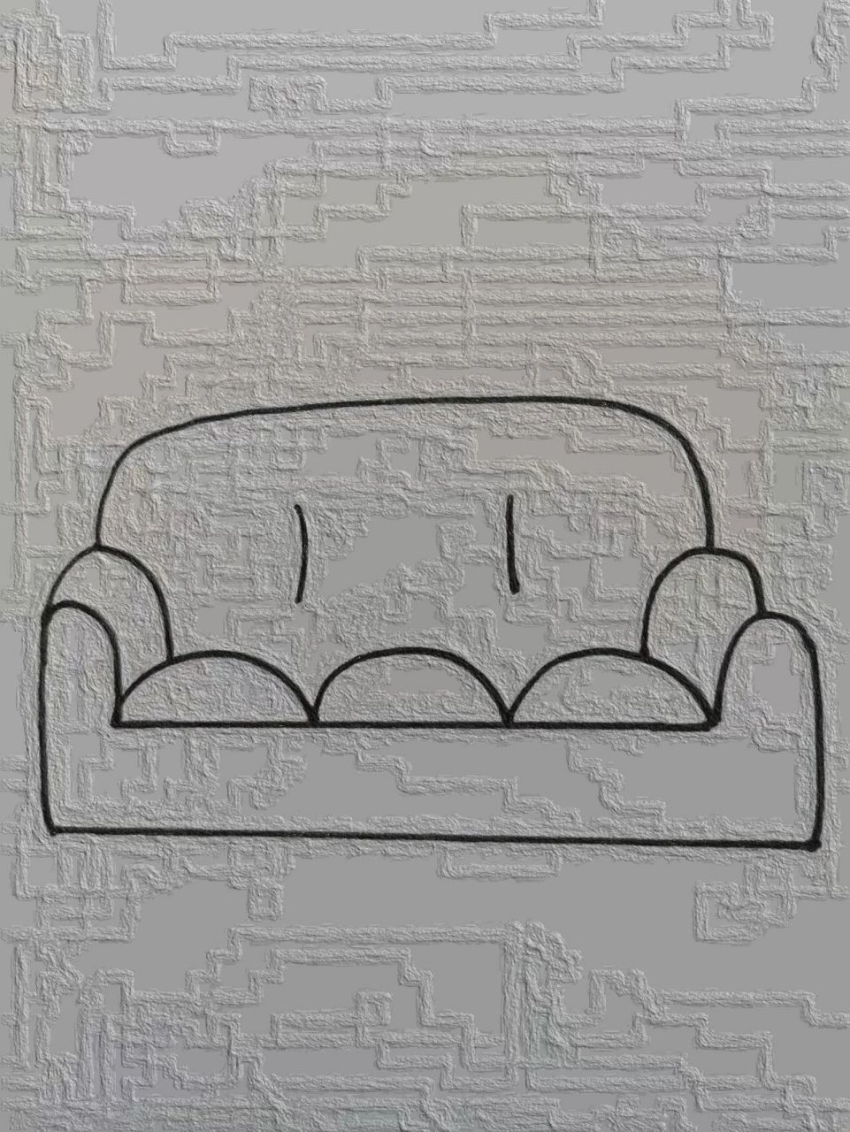 沙发背面怎么画最简单图片