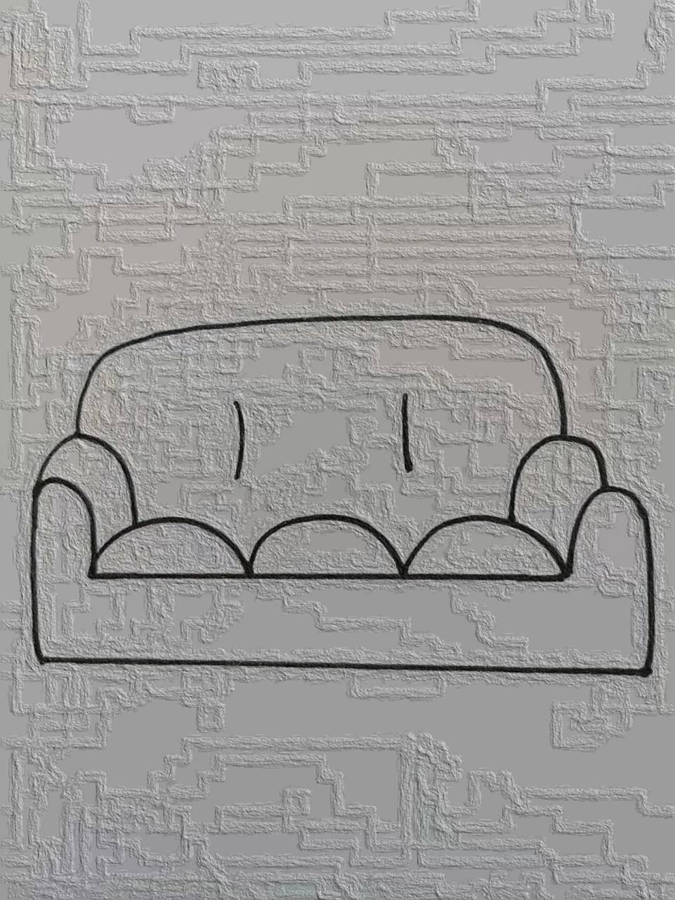 沙发简笔画教程