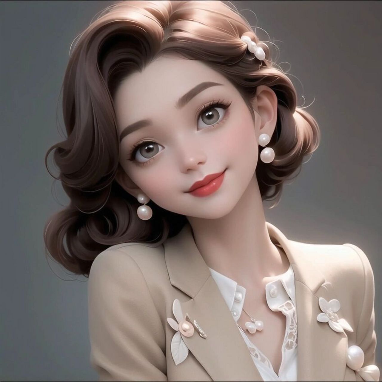 迪士尼公主风头像9499卷发短发女孩头像合集