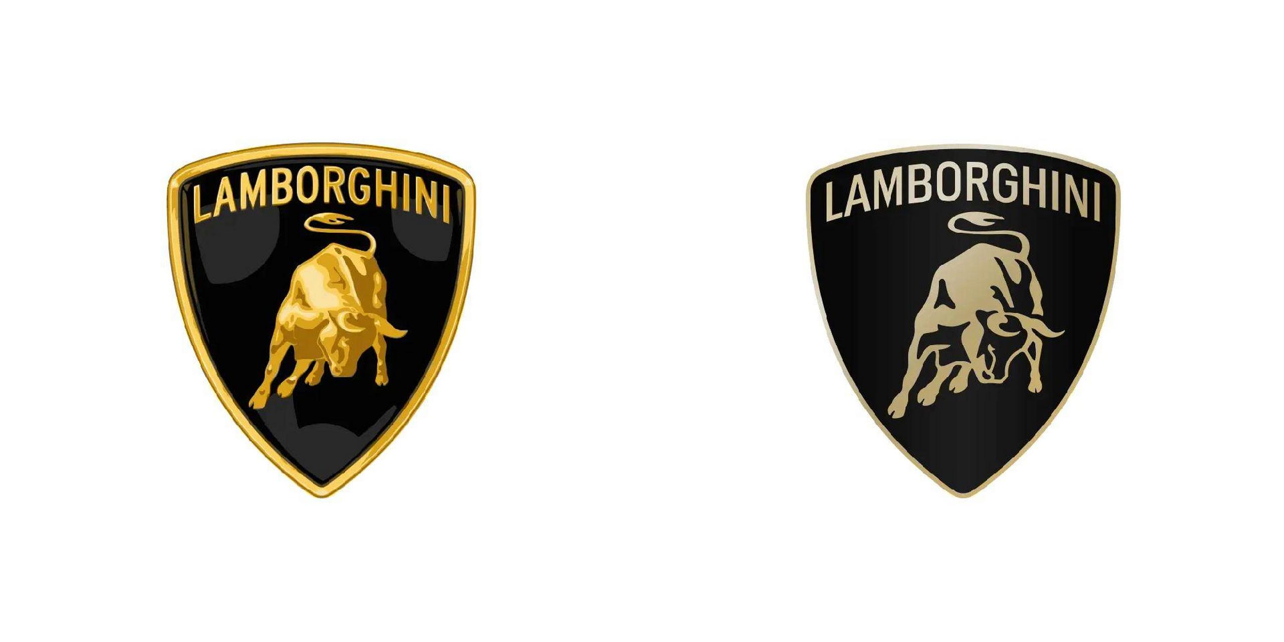 兰博基尼发布全新logo,牛与盾分离.