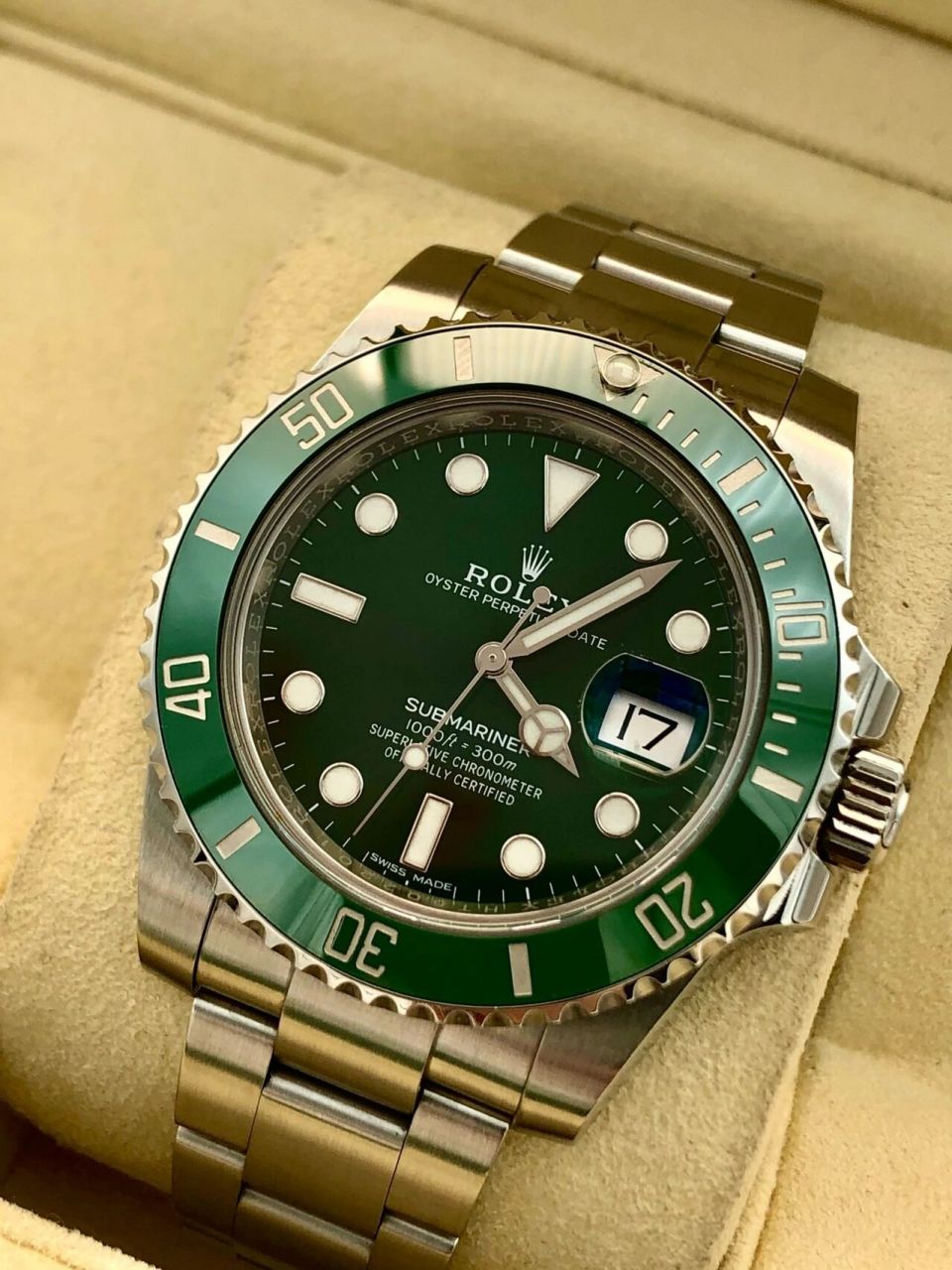 劳力士 第二代绿水鬼 116610 劳力士/rolex 潜航者日历型 m116610lv