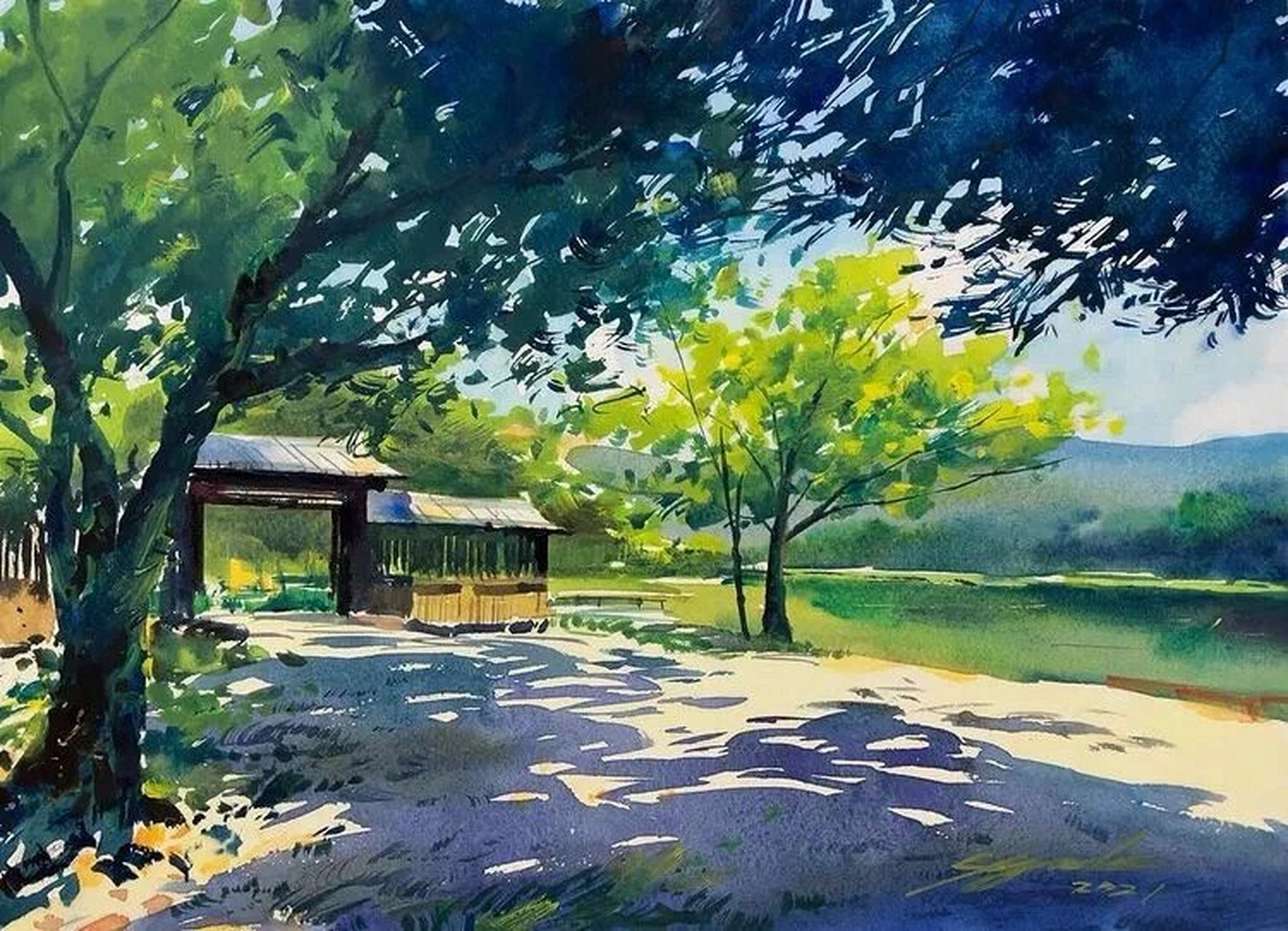 神仙级水彩风景画 日本水彩画家東俊達 あずましゅんだ syunda azuma