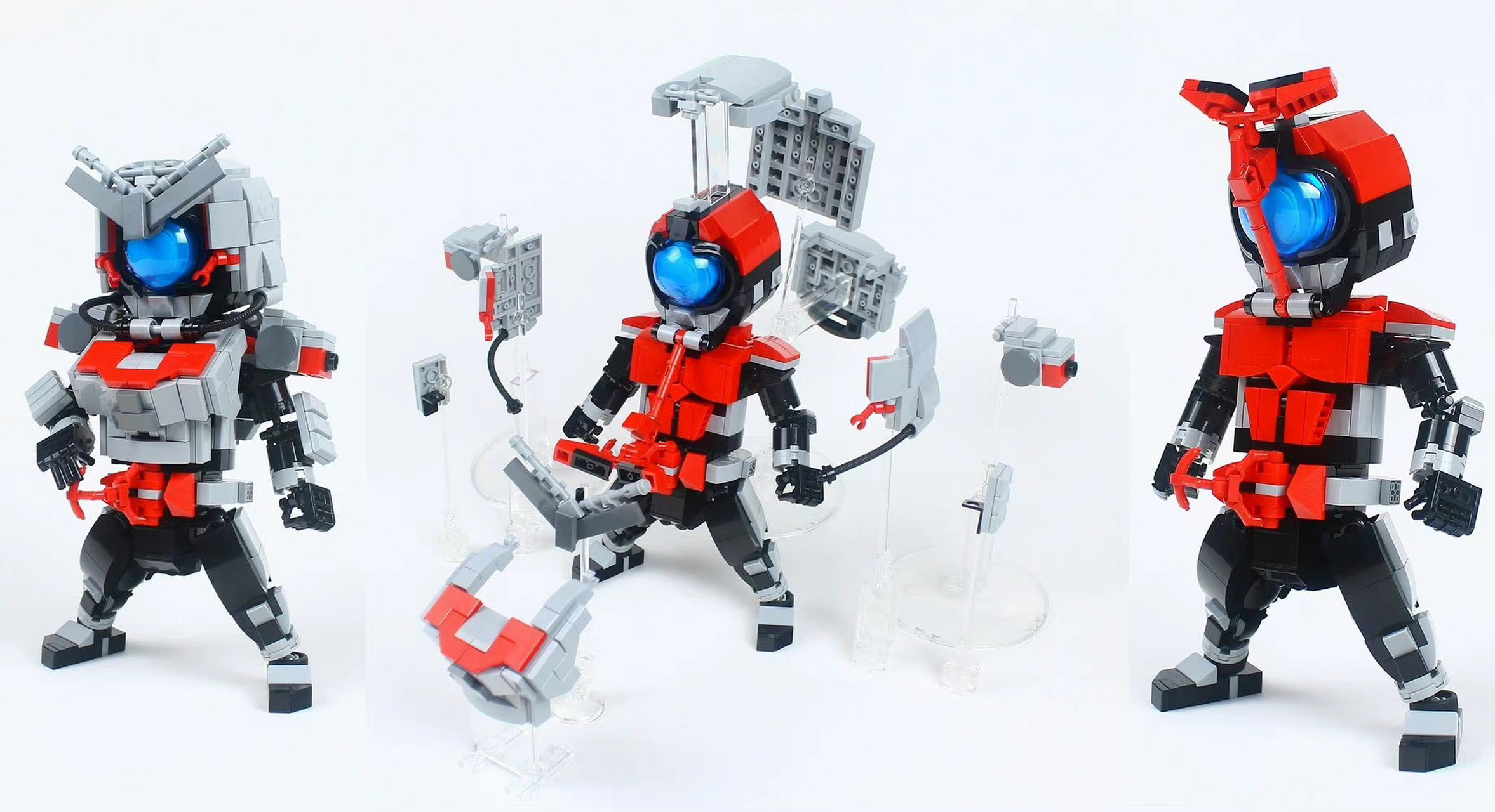 转载～谢谢点赞～谢谢关注～作者:日本乐高大神moko的假面骑士moc